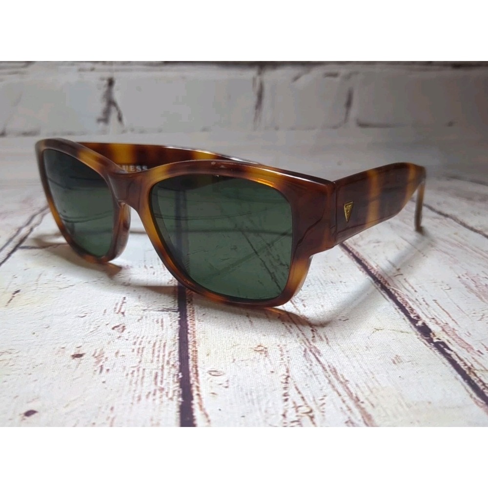 Vintage Guess Sunglasses GU821 Brown‎ Tortoise Square Shades So 80s!